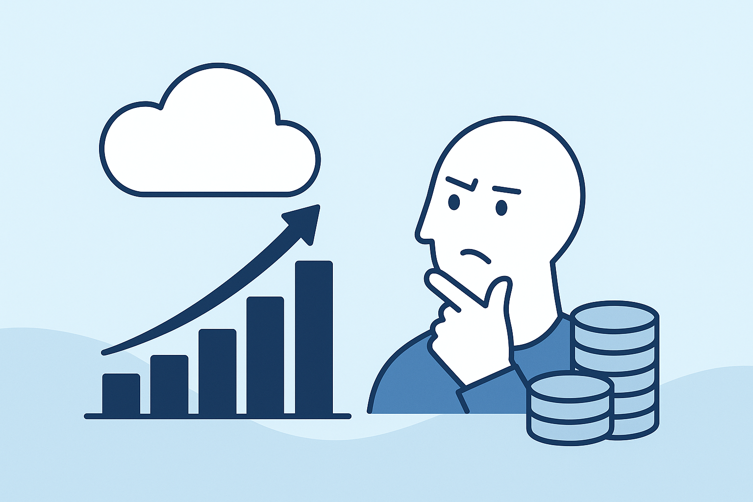 Ilustración conceptual que representa la brecha entre expectativas infladas del mercado y los resultados reales de una empresa, ideal para explicar el riesgo de pagar demasiado por una acción.