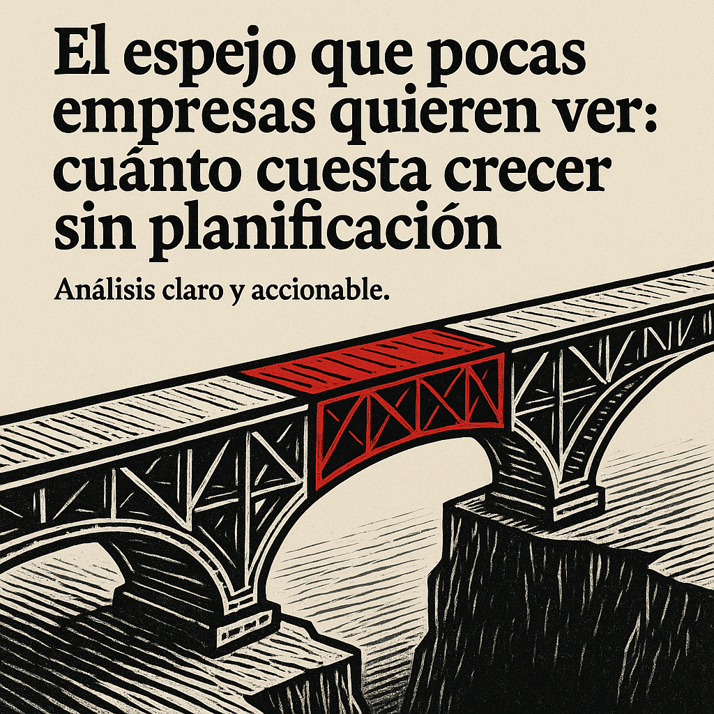 El espejo que pocas empresas quieren ver: cuánto cuesta crecer sin planificación