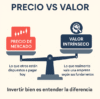 Ilustración de una máquina que genera $100 al año mientras un inversionista calcula su valor con una balanza y una calculadora, representando el concepto de valor intrínseco.
